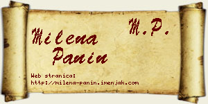Milena Panin vizit kartica
